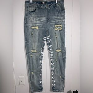 DNA PREMIUM (MEN'S Blue/White “WORLDWIDE JEAN)